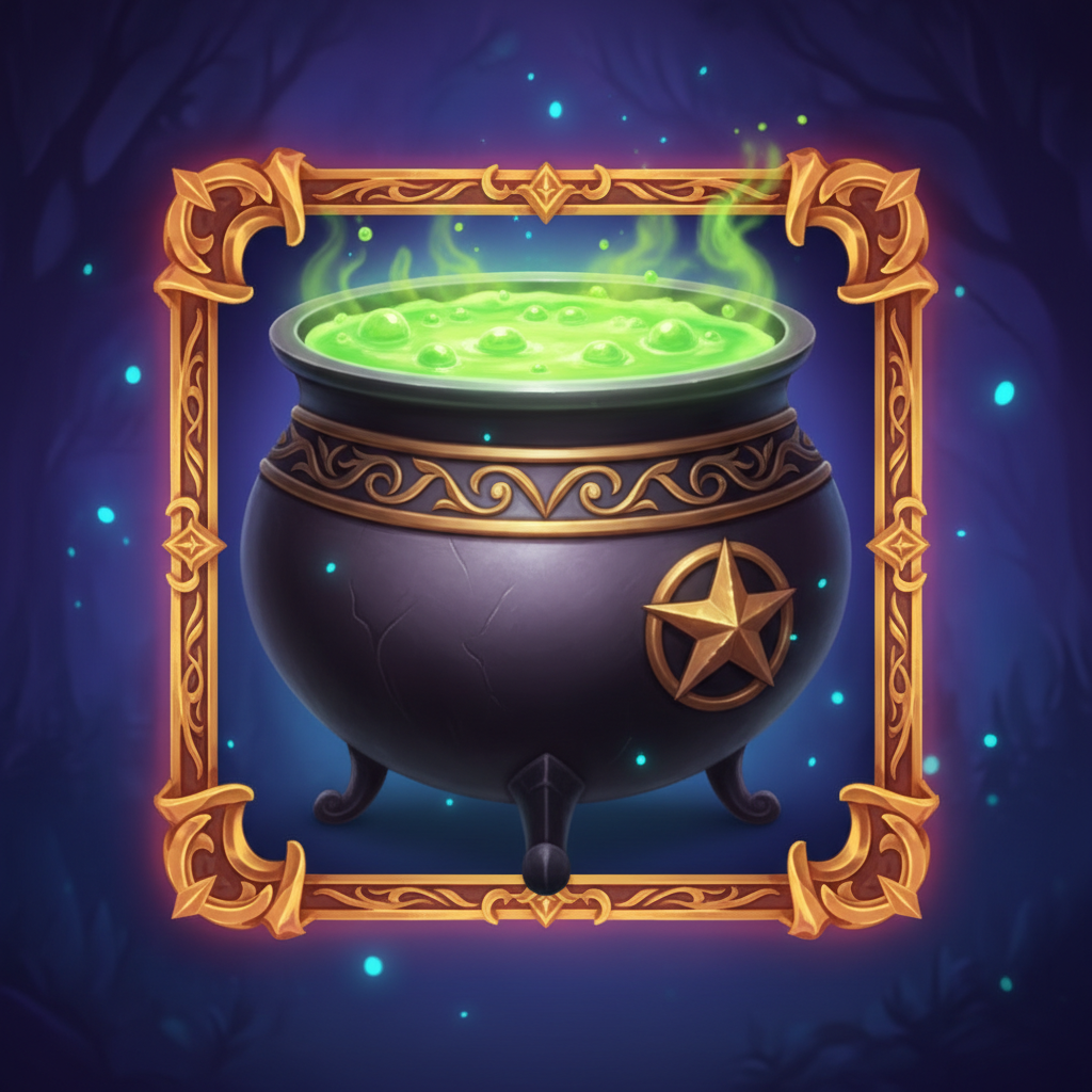Cauldron symbol in Blue Wizard — payout 40x