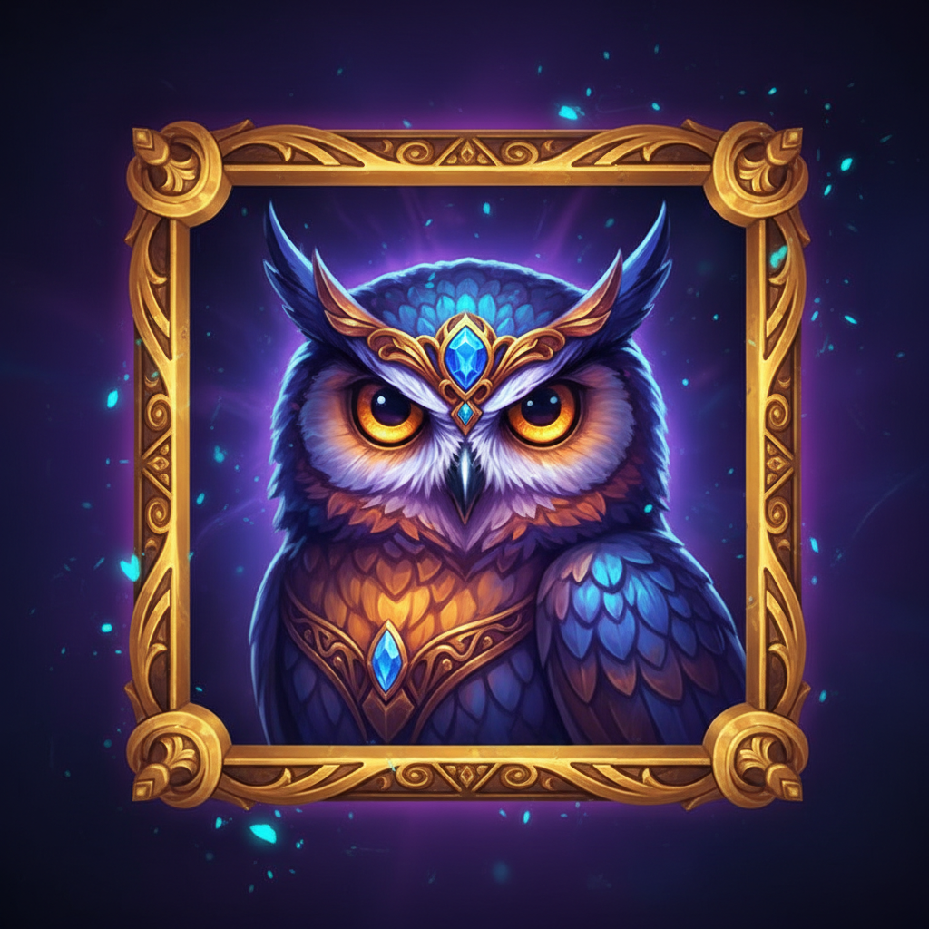 Owl symbol in Blue Wizard — payout 60x